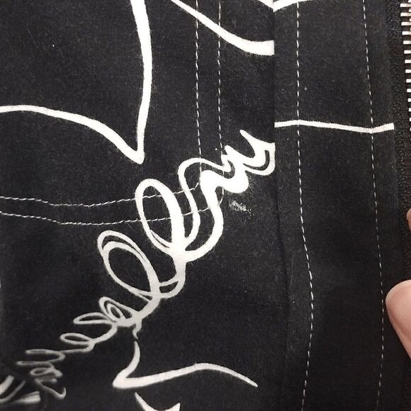 Berek Women's Size Small Black and White Stretchy Zip-up Cotton Spandex Jacket - Picture 14 of 16